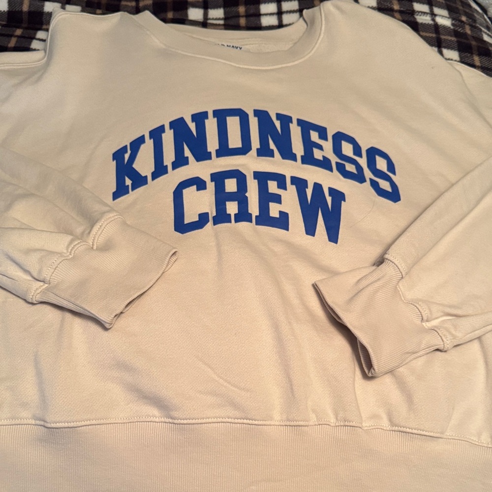 Old Navy Cream Classic Sweatshirt